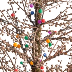 Nearly Natural 4' Frosted Berry Twig Christmas Tree With 100 Lights Sale