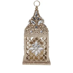 august & leo 9.75" Jeweled Ornate Lantern With Candle Discount