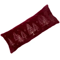 august & leo Faux Fur Embroidered Winter Forest Pillow Hot