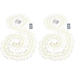 august & leo Handmade Crystal Beaded Multifunction Led Garland 2-Pack Clearance