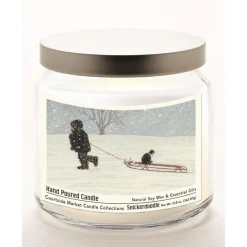 Courtside Market All Aboard Soy Candle In Glass Jar With Silver Lid Hot