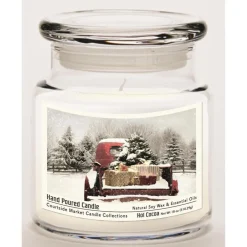 Courtside Market Candle W/ Essential Oils + Lid - Red Christmas Truck