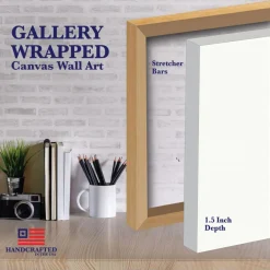 Courtside Market Canvas Wall Art - Winter Frosted, 16" X 20"