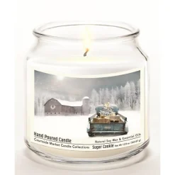 Courtside Market Christmas Pick-Up Truck Wax Candle With Silver Lid Online