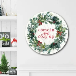 Courtside Market Come In And Cozy Up Reece 15"X15" Circular Board Discount