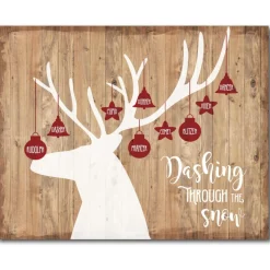Courtside Market Dashing Through The Snow Canvas Wall Art Outlet
