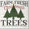 Courtside Market Farm Fresh Christmas Trees Canvas Wall Art Clearance