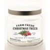 Courtside Market Farm Trees Candle In Glass Jar With Silver Lid Best