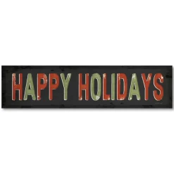 Courtside Market Happy Holiday 6"X24" Board Panel Discount