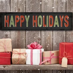Courtside Market Happy Holiday 6"X24" Board Panel Discount