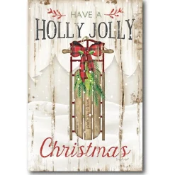Courtside Market Holly Jolly Canvas Wall Art Best