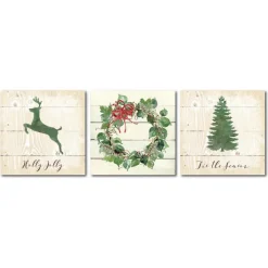 Courtside Market Holly Jolly 30X30 Canvas Wall Art Sale