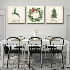 Courtside Market Holly Jolly 30X30 Canvas Wall Art Sale
