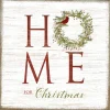 Courtside Market Home For Christmas 14X14 Wood Art Hot
