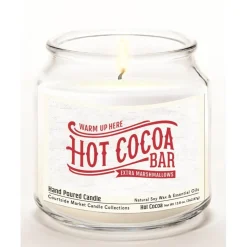 Courtside Market Hot Cocoa Bar Wax Candle In Glass Jar With Silver Lid Sale