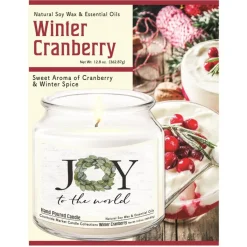 Courtside Market Joy To The World Candle In Glass Jar With Silver Lid Online
