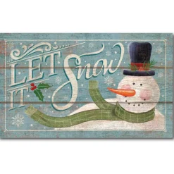 Courtside Market Let It Snow Canvas Wall Art Clearance