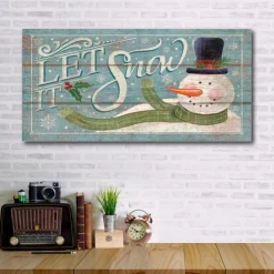 Courtside Market Let It Snow Canvas Wall Art Clearance