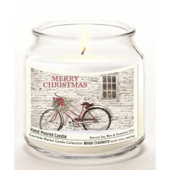 Courtside Market Merry Christmas Infused Soy Candle In Jar With Lid Outlet
