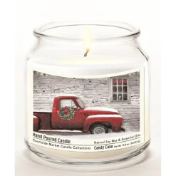 Courtside Market Red Pick-Up Truck With Wreath Wax Infused Candle Online