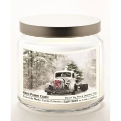 Courtside Market Snowy Christmas Truck Wax Candle With Silver Lid Clearance