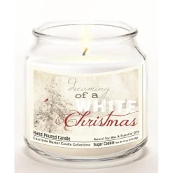 Courtside Market Soy Candle W/ Essential Oils + Lid - White Christmas