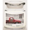 Courtside Market Soy Candle W/ Essential Oils + Lid- Red Pick-Up Truck Hot