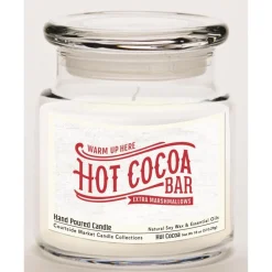 Courtside Market Soy Candle With Essential Oils + Lid - Hot Cocoa Bar Online