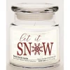 Courtside Market Soy Candle W/ Essential Oils + Glass Lid- Let It Snow New