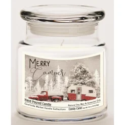 Courtside Market Soy Candle With Essential Oils + Lid - Merry Camper Discount