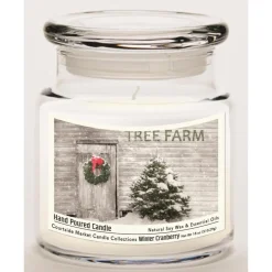 Courtside Market Soy Candle W/ Essential Oils + Glass Lid - Tree Farm Best