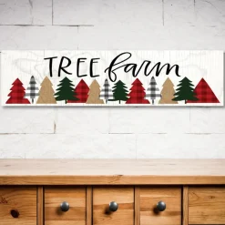 Courtside Market Trees Farm 6"X24" Board Panel Clearance