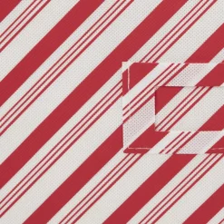 Design Imports Holiday Candy Stripe Print Ornament Storage Bin, Large