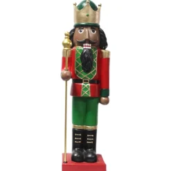 Fraser Hill Farm 32" African American Nutcracker Hold Staff Figurine Best