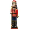Fraser Hill Farm 48" African American Nutcracker Holding Staff Figure Outlet