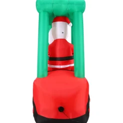 Fraser Hill Farm 6 Ft. Pre-Lit Inflatable Santa In Fork Lift Sale