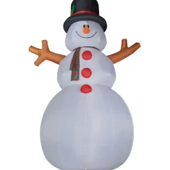 Fraser Hill Farm 20' Jolly Snowman Inflatable W Rgb Lights And Bag Hot