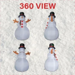 Fraser Hill Farm 20' Jolly Snowman Inflatable W Rgb Lights And Bag Hot