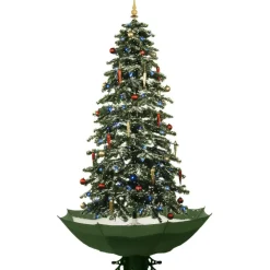 Fraser Hill Farm Let It Snow 55" Musical Tree W Base/Snow Function Hot