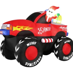 Fraser Hill Farm Fraser Hill 7-Ft. Wide Pre-Lit Inflatable Santa In Monster Truck Online