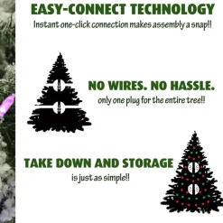 Fraiser Hill Farms 9-Ft. Flocked Mountain Pine Christmas Tree Online