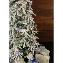 Fraiser Hill Farms 9-Ft. Flocked Mountain Pine Christmas Tree Online
