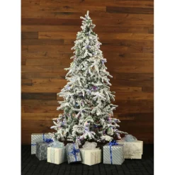 Fraiser Hill Farms 9-Ft. Flocked Mountain Pine Christmas Tree Online