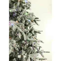 Fraiser Hill Farms 9-Ft. Flocked Mountain Pine Christmas Tree Online