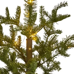Nearly Natural 4.5Ft. Prelit Christmas Pine Tree In Planter