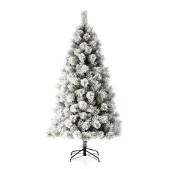 Glitzhome 6 Ft. Preloaded Led Pencil Pine Artificial Christmas Tree Clearance
