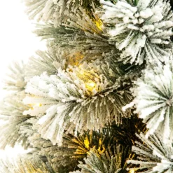 Glitzhome 6 Ft. Preloaded Led Pencil Pine Artificial Christmas Tree Clearance