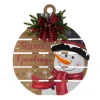 Glitzhome 30.25" H Lighted Round Wooden Snowman Porch Decor Online