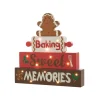 Glitzhome 12" H Lighted Wooden Christmas Gingerbread Man Table Decor Clearance