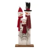 Glitzhome 35.5" H Wooden Snowman Family Porch Decor Hot